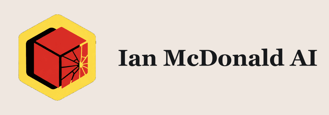 Ian McDonald AI logo from the animated GIF lesson